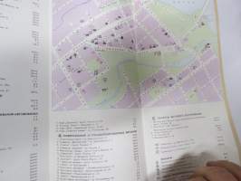 Petrosavodsk (petroskoi, Karjala) -matkailukartta, venäjänkielinen