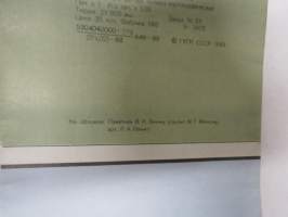 Petrosavodsk (petroskoi, Karjala) -matkailukartta, venäjänkielinen