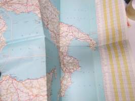 Shell touring Italia carte stradale e autostradale 1969 -tiekartta / road map