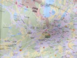 Pääkaupunkiseutu Ulkoilukartta 1983 Friluftskarta huvudstadsregionen