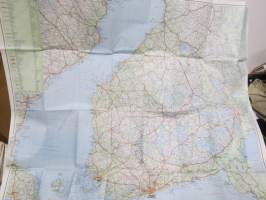 Suomi -kartta Etelä-Suomi &amp; Pohjois-Suomi, 2 erilistä karttalehteä