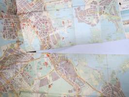 Helsinki matkailijakartta 1961 Turistkarta, Tourist map, Carte touristique, Turistenkarte -map
