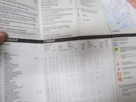 Helsinki linjakartta HKL / HST Helsingfors linjekarta 1987