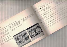 Volkswagen käyttöohjekirja osa 2, Ajo-ohjeita, auton puhdistus, huoltovihjeitä - Tyypit 1,2, 3 ja 4, elokuu 1972