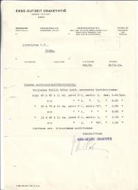 Enso Gutzeit Enson Tehtaat Enso 1934 - firmalomake