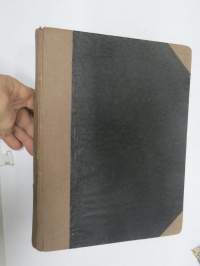 Pyrkijä 1936 -sidottu vuosikerta ("sidottu E. Tiluksen kirjansitomossa (Oulu, Isokatu 28, 20.12.1937"), Nuorisoseuraliikkeen lehtijulkaisu, monipuolinen sisältö