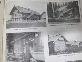 Pyrkijä 1936 -sidottu vuosikerta ("sidottu E. Tiluksen kirjansitomossa (Oulu, Isokatu 28, 20.12.1937"), Nuorisoseuraliikkeen lehtijulkaisu, monipuolinen sisältö