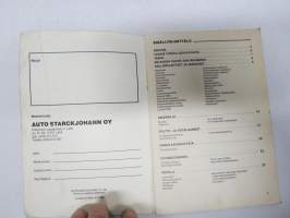 Ski-Doo Safari, Scout / Cheyenne, L / LX / LCE / GLX, Formula, MX / MX-XTC, Plus E / Plus XTC, Mach 1 / Mach 1 XTC -käyttöohjekirja