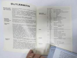 Solifer 1500 öljylämmitin (öljykamiina) käyttö- ja huolto-ohjekirja - Oljekamin 1500 intsruktions- och skötselbok