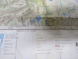 Paistunturit + Utsjoki -topografinen kartta