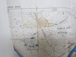 Utsjoki - Ohtsejohka -topografinen kartta