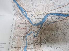Utsjoki - Ohtsejohka -topografinen kartta