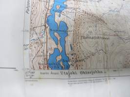Utsjoki - Ohtsejohka -topografinen kartta