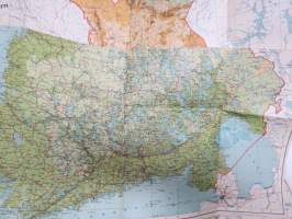 Suomi (Suur-Suomi) 1933 -kartta