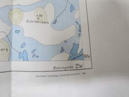 Utsjoki 1931 Taloudellinen kartta, uusintapainos 1968