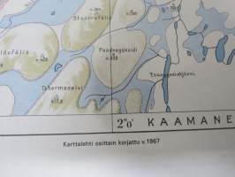 Utsjoki 1931 Taloudellinen kartta, uusintapainos 1968