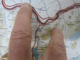 Utsjoki 1931 Taloudellinen kartta, uusintapainos 1968