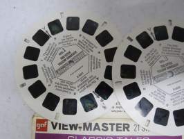 View-Master  - Classic Tales - The Little Yellow Dinosaur -kuvakiekkosarja + tarinavihko + kuori