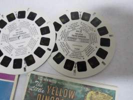 View-Master  - Classic Tales - The Little Yellow Dinosaur -kuvakiekkosarja + tarinavihko + kuori