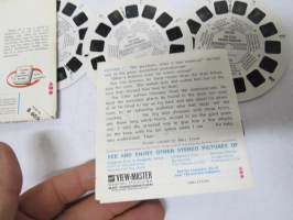 View-Master  - Classic Tales - The Little Yellow Dinosaur -kuvakiekkosarja + tarinavihko + kuori