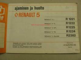 Renault 5 -ohjekirja 