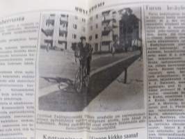 Uusi Suomi la 19.5.1951, Alfred S.M. Töyrä taiteilija Amerikasta, Lemillä miljoonapalo tulitikkuleikeistä, Matkavaluutan verotuslaki, Picada Finlandes Argentiinassa