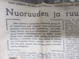 Uusi Aura pe 1.6.1951, Lakkiaiset, Koksi säännöstelty, Turun kauppakorkeakoulun ensimmäiset ekonomit, Hemmo Airamo, ym.