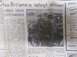 Uusi Aura su 3.6.1951, Raisio - Upalinko kartano palanut, Uudenkaupungin saaristossa, Palontorjuntaviikko, ym.