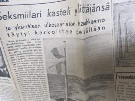 Uusi Aura su 3.6.1951, Raisio - Upalinko kartano palanut, Uudenkaupungin saaristossa, Palontorjuntaviikko, ym.