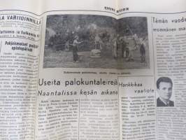 Uusi Aura su 3.6.1951, Raisio - Upalinko kartano palanut, Uudenkaupungin saaristossa, Palontorjuntaviikko, ym.