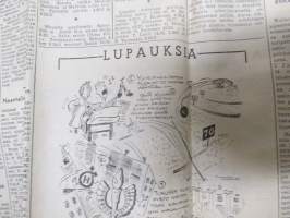 Uusi Aura su 3.6.1951, Raisio - Upalinko kartano palanut, Uudenkaupungin saaristossa, Palontorjuntaviikko, ym.