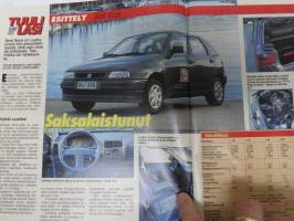 Tuulilasi 1993 nr 10, Toyota Corolla kestotesti 30 000 km, VW Golf, Renault 19, Saksan Ferrari-klubi Suomessa Alastarolla, Uusien henkilöautojen hinnat, ym.