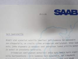 Saab kesähuoltotarjous -myyntiesite