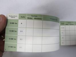 Volvo henkilöautot huoltokirja / 24.4.1968 toimitettu EYN-87, hyväkuntoinen, vain 2237 km huolto merkitty