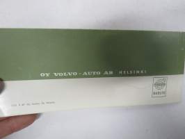 Volvo henkilöautot huoltokirja / 24.4.1968 toimitettu EYN-87, hyväkuntoinen, vain 2237 km huolto merkitty