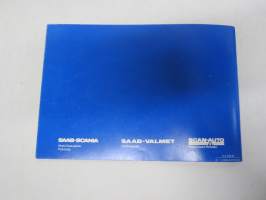 Saab 99 M 1982 käyttöohjekirja