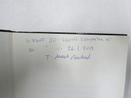 Teloitetut Kolmannen valtakunnan kenraalit v. 1942-1961 (etulehdellä on Parlandin omiste ja nimikirjoitus kirjan saaneelle henkilölle)