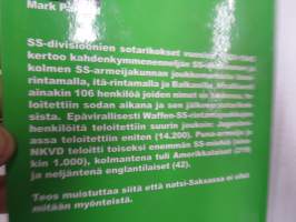 SS-divisioonien sotarikokset v. 1939-1945 (etulehdellä on Parlandin omiste ja nimikirjoitus kirjan saaneelle henkilölle)
