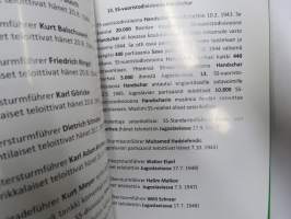 SS-divisioonien sotarikokset v. 1939-1945 (etulehdellä on Parlandin omiste ja nimikirjoitus kirjan saaneelle henkilölle)