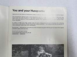 Husqvarna Motorcycles Owner´s Manual from frame no CN 1001 -englanninkielinen perusteellinen käyttöohjekirja, kuvitettu