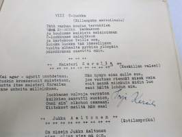 Turun Suomalaisen Yhteiskoulun VIII C (8E) -luokan Kronikka v. 1951, Jukka aaltonen, Heli Aarnio, Raili Alanen, Maija-Liisa Blomqvist, Hilkka Hietala...