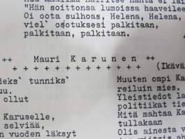 Turun Suomalaisen Yhteiskoulun VIII C (8E) -luokan Kronikka v. 1951, Jukka aaltonen, Heli Aarnio, Raili Alanen, Maija-Liisa Blomqvist, Hilkka Hietala...