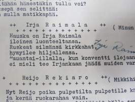Turun Suomalaisen Yhteiskoulun VIII C (8E) -luokan Kronikka v. 1951, Jukka aaltonen, Heli Aarnio, Raili Alanen, Maija-Liisa Blomqvist, Hilkka Hietala...