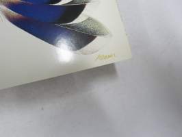 Finnair - Beringer Vineyards "Finlande" -menukortti Finnairin lennoilla USA:an 1990-luvun alkupuolella, kuvittanut Erik Bruun