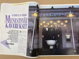 Me Naiset 1985 nr 5 (29.1.), Katriina ja Veikko Vuoristo, Vateva, erotiikka, Olen viikonloppuäiti