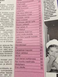 Me Naiset 1985 nr 5 (29.1.), Katriina ja Veikko Vuoristo, Vateva, erotiikka, Olen viikonloppuäiti