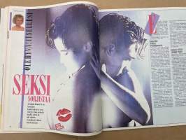 Me Naiset 1985 nr 5 (29.1.), Katriina ja Veikko Vuoristo, Vateva, erotiikka, Olen viikonloppuäiti