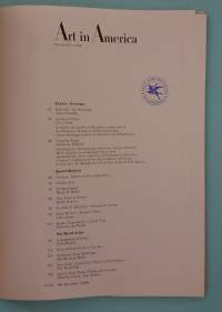 Art in America, numero 5 vuodelta 1964 - Art in America – Number Five, 1964. (Taidekulttuuri, USA, Yhdysvallat, harvinainen )