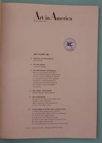 Art in America, numero 4 vuodelta 1964 - Art in America – Number Four, 1964. (Taidekulttuuri, USA, Yhdysvallat, harvinainen )
