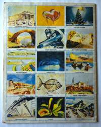 Maailman ihmeitä - Kultaiset askartelukirjat 3, kaikki kuvat liimattu paikoilleen